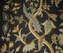 Crewel Fabric Night Blooming Cereus Black
